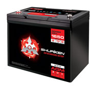 1650W / 70AMP HOURS AGM 12V Battery