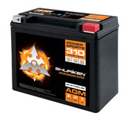 310 CRANK AMPS / 18AMP HOURS AGM Power Sports 12V Battery