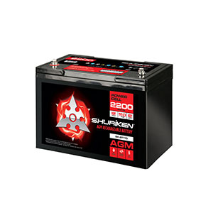 2200W / 110AMP HOURS AGM 12V Battery