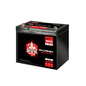 1800W / 80AMP HOURS AGM 12V Battery