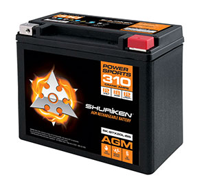 310 CRANK AMPS / 18AMP HOURS AGM Power Sports 12V Battery